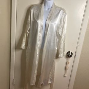 White satin lingerie nightgown